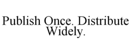 publish once. distribute widely.